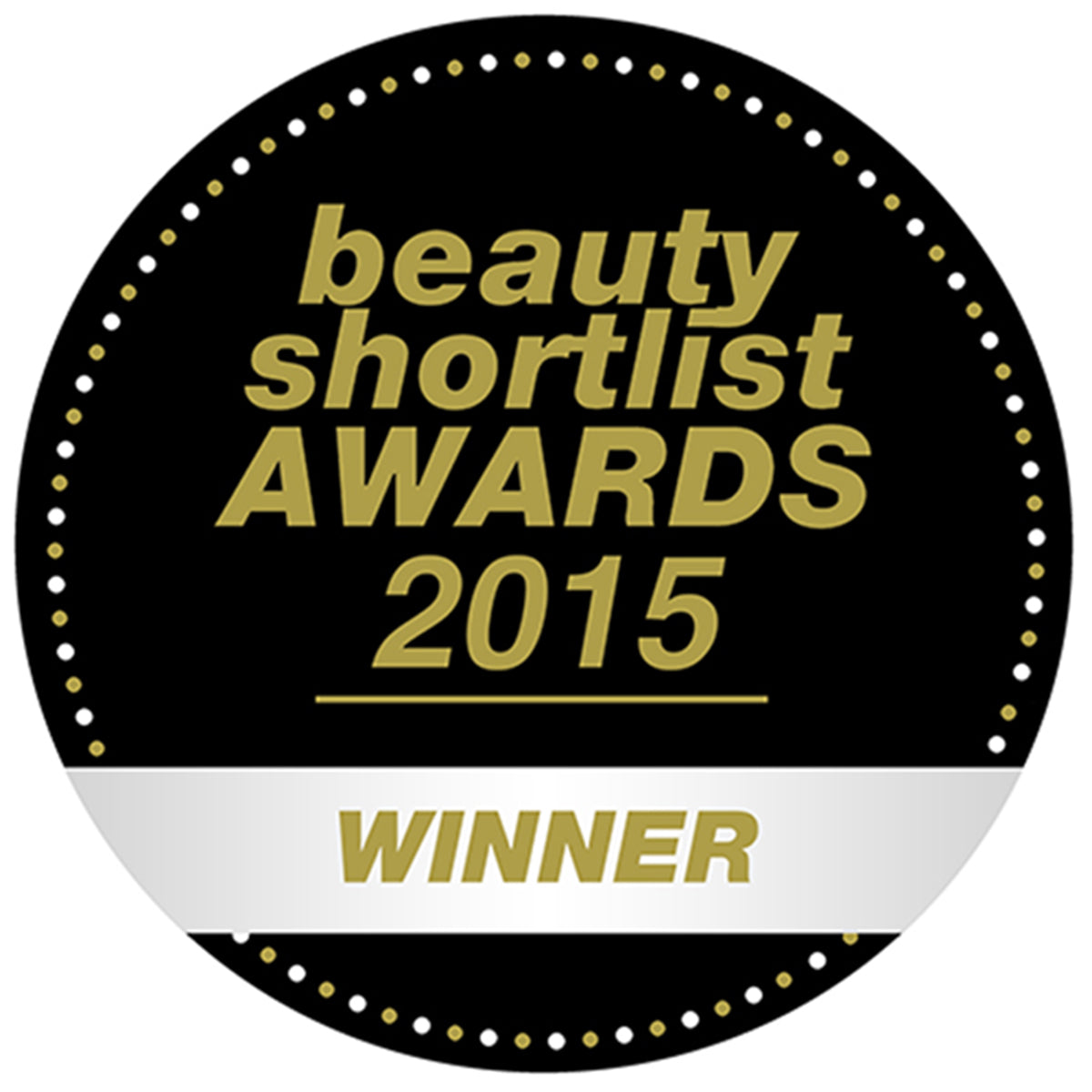 Beauty Shortlist Award 2015 winner logo, awarded to JustBe Botanicals Happy Herbal Tea