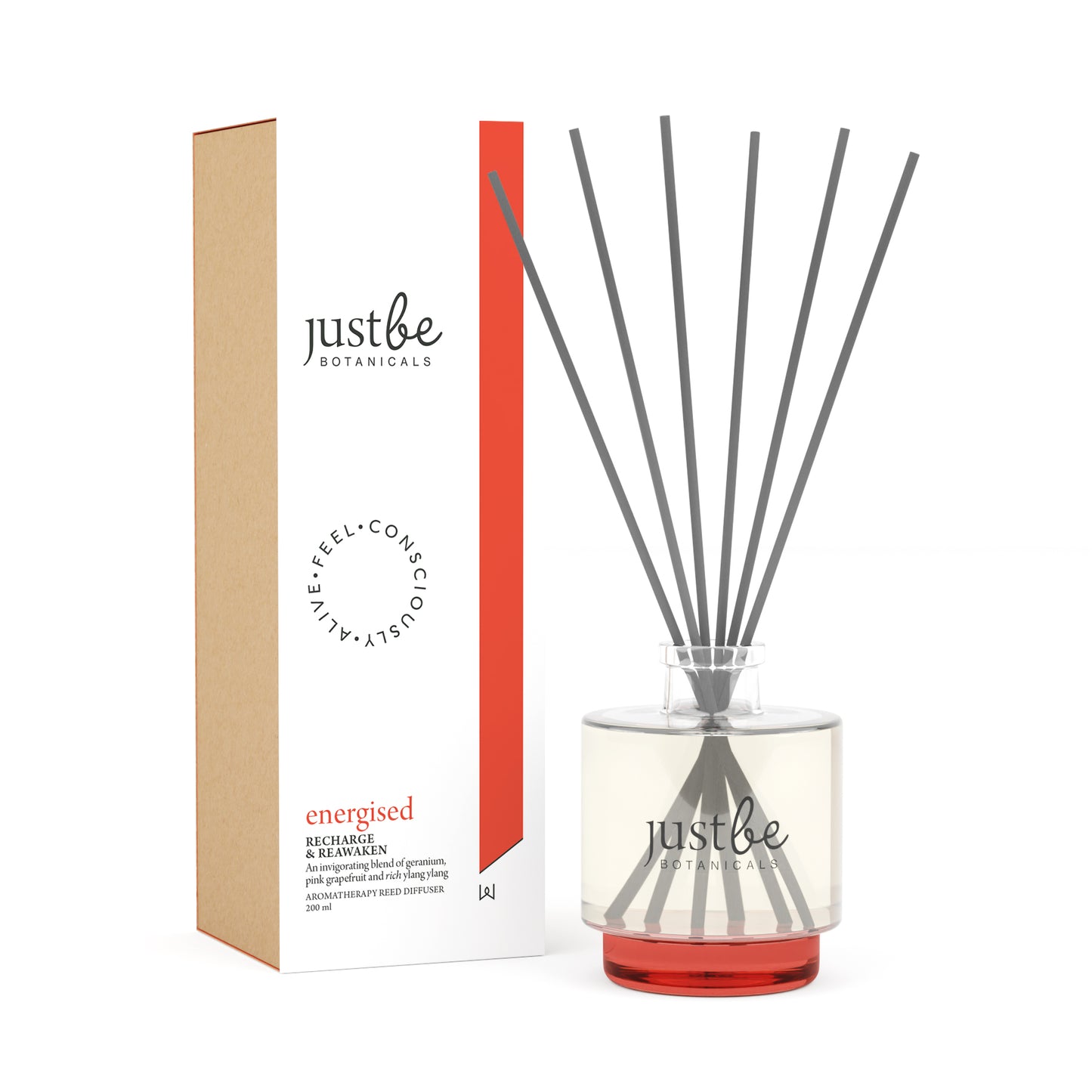 Energised - Recharge & Reawaken Aromatherapy Reed Diffuser