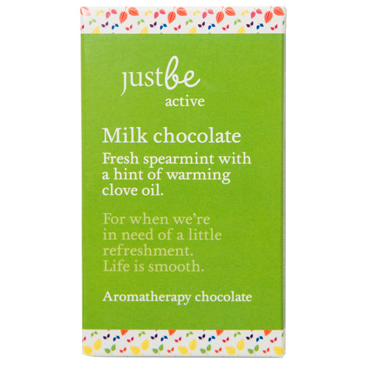 Active Aromatherpy Milk Chocolate Bar-JustBe Botanicals-JustBe Botanicals