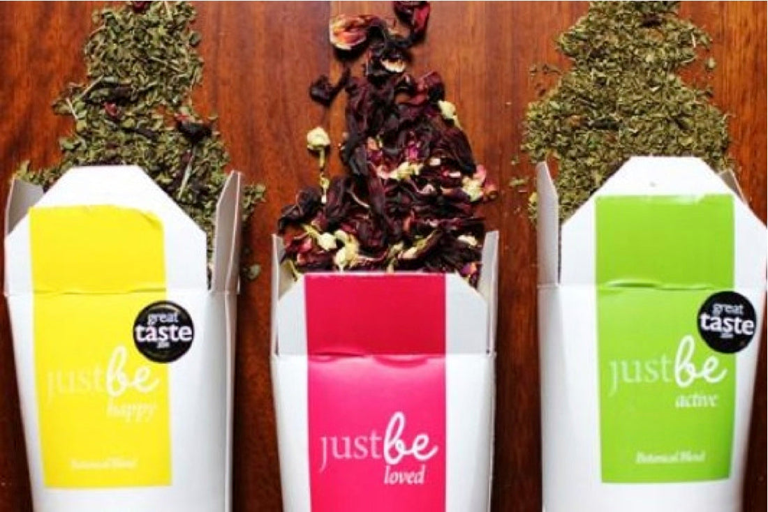 JustBe Botanicals herbal teas loose leaf