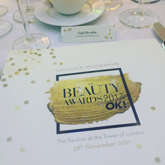 OK! Beauty Awards JustBe Botanicals Highly Commended