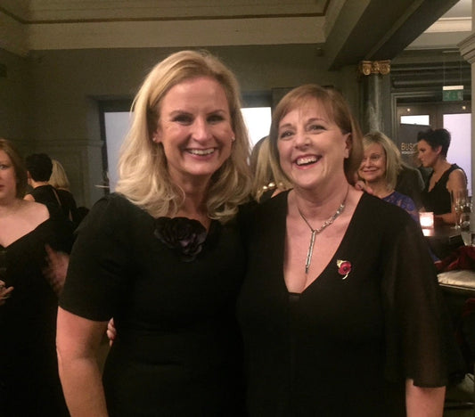 Gail Bryden JustBe Botanicals with Mentor Jacquie Gayle at Women's Enterprise Scotland Awards