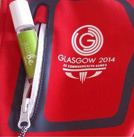 JustBe Botanicals Active Rollerball at Glasgow Commonwealth Games 2014