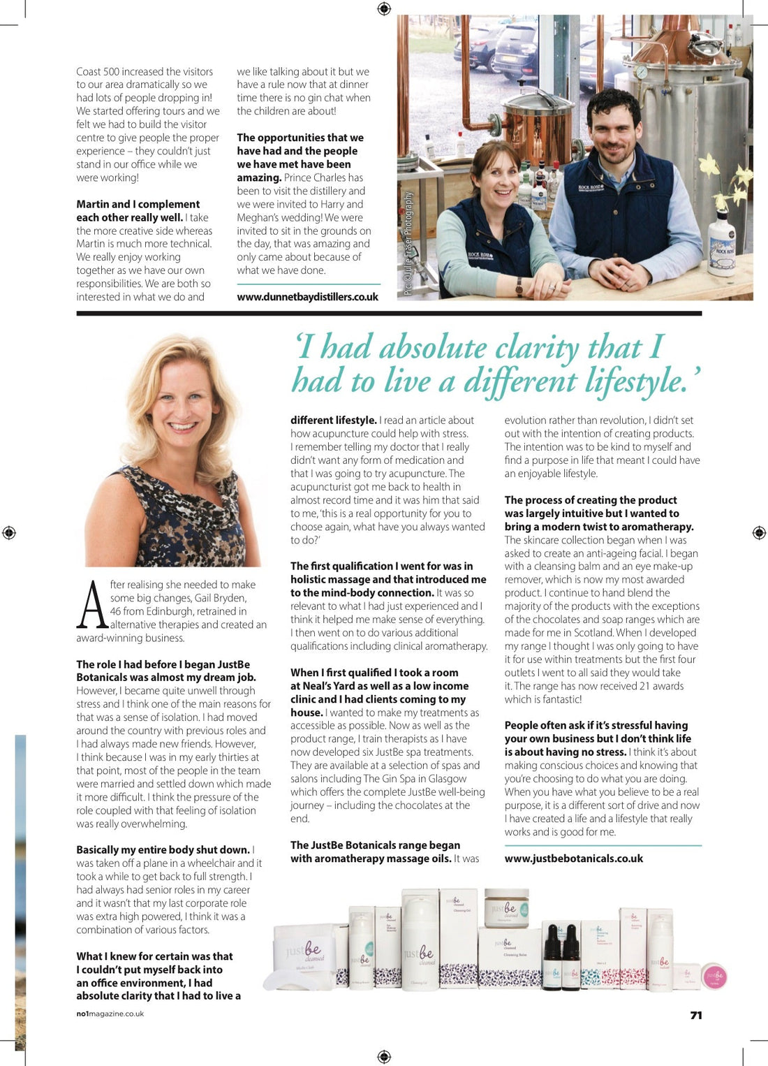 JustBe Botanicals Founder interview No.1 Magazine