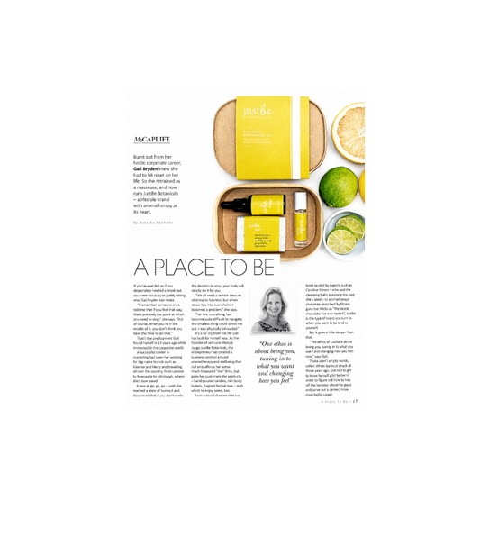 JustBe Botanicals Feature Living Magazine Winter 2021
