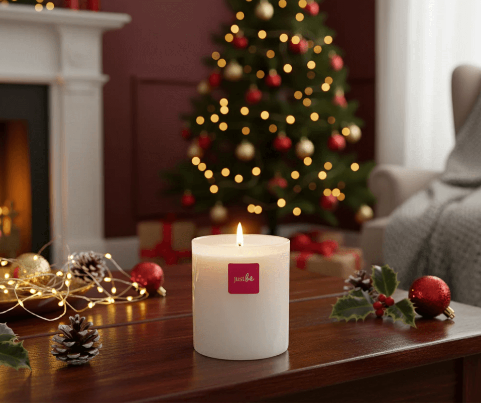 JustBe Botanicals Festive Aromatherapy Soy Candle