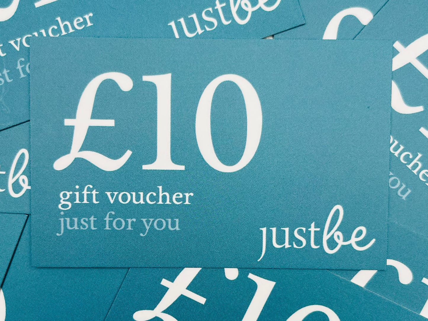 JustBe Botanicals £10 Gift Voucher scattered