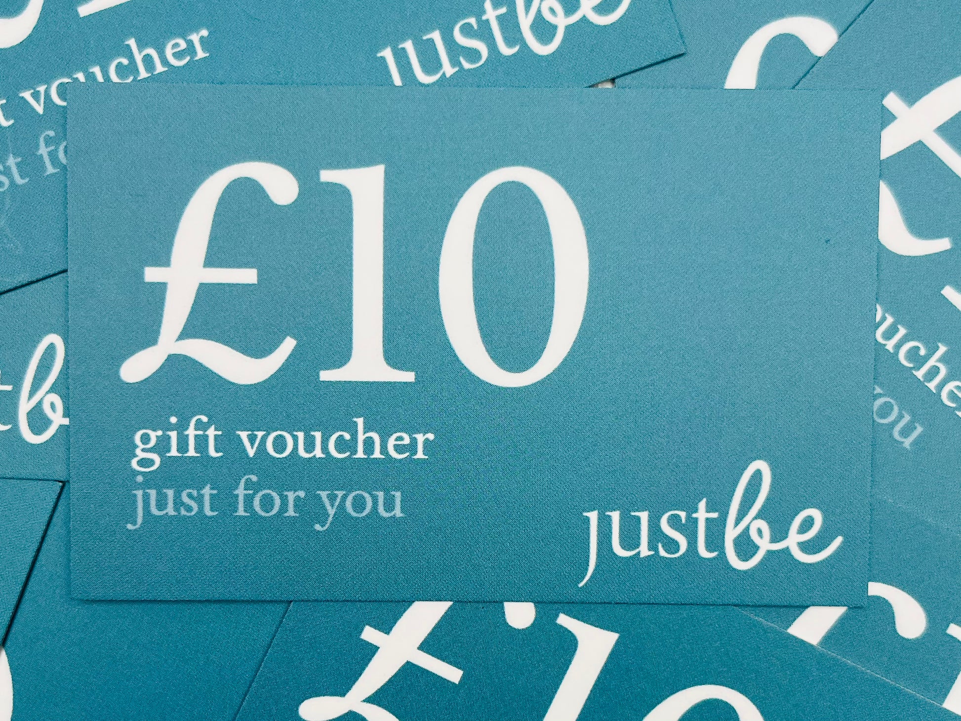 JustBe Botanicals £10 Gift Voucher scattered