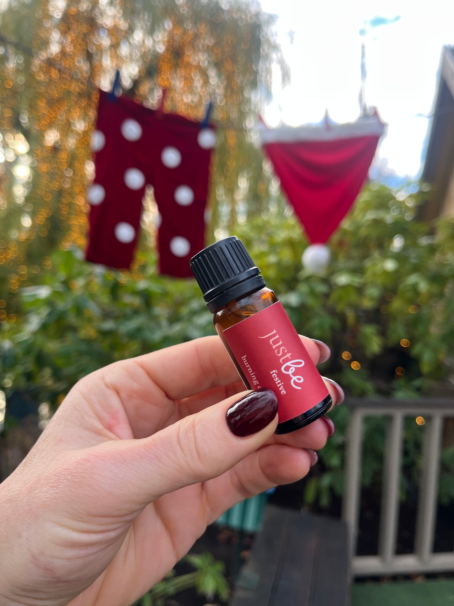 JustBe Botanicals Essential Oil Festive Sweet Orange Clove Tivoli Copenhagen