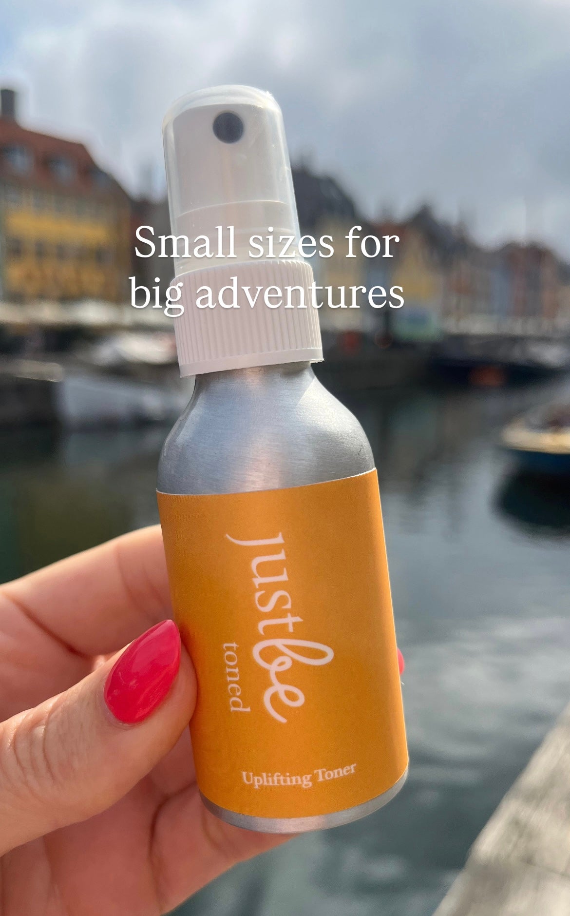 JustBe Botanicals Face Toner Travel Size Uplifting Aromatherapy