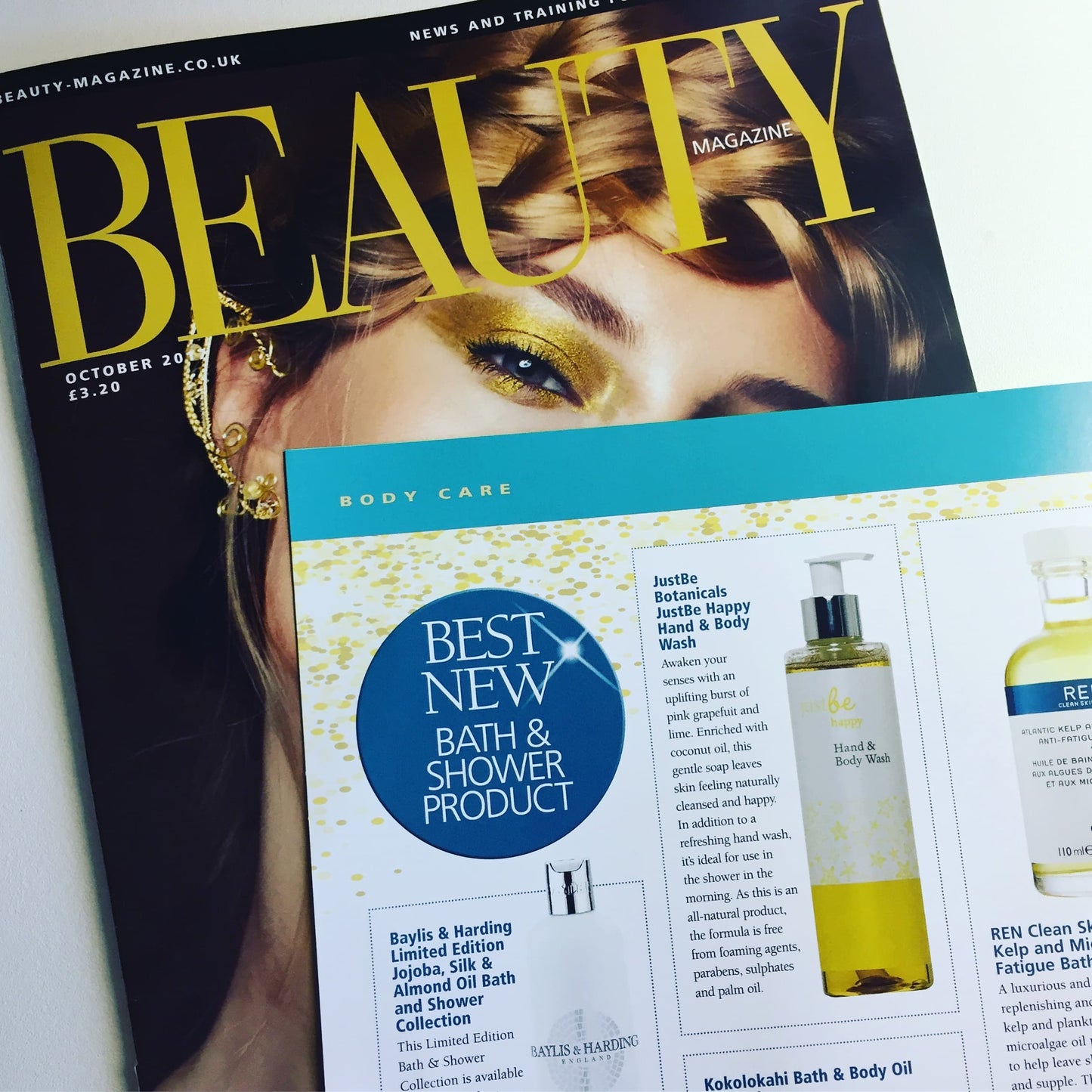 JustBe Botanicals Happy Hand & Body Wash Palm Oil Free Beauty Magazine