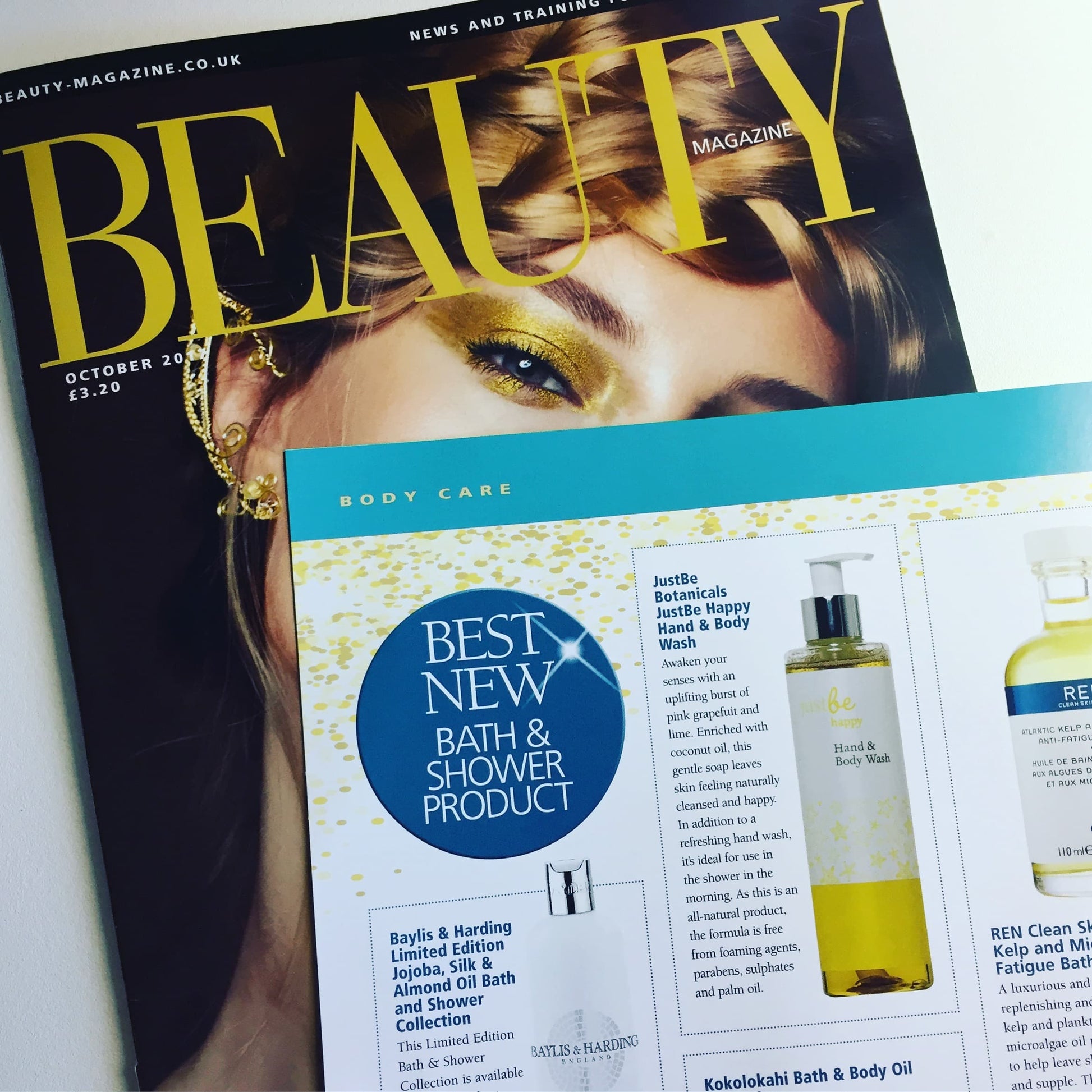 JustBe Botanicals Happy Hand & Body Wash Palm Oil Free Beauty Magazine