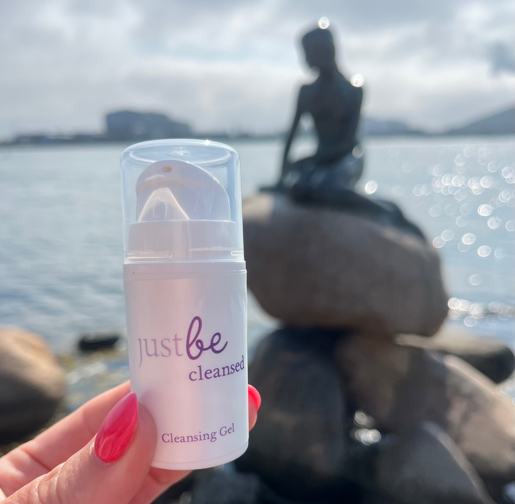 JustBe Botanicals Face Wash Travel Size Aromatherapy Cleansing Gel Copenhagen