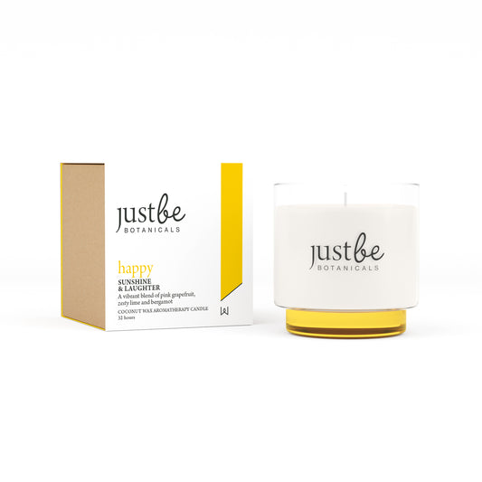 Happy - Sunshine & Laughter Aromatherapy Coconut Wax Candle
