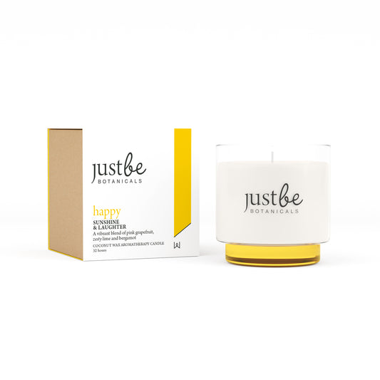 Happy - Sunshine & Laughter Aromatherapy Coconut Wax Candle