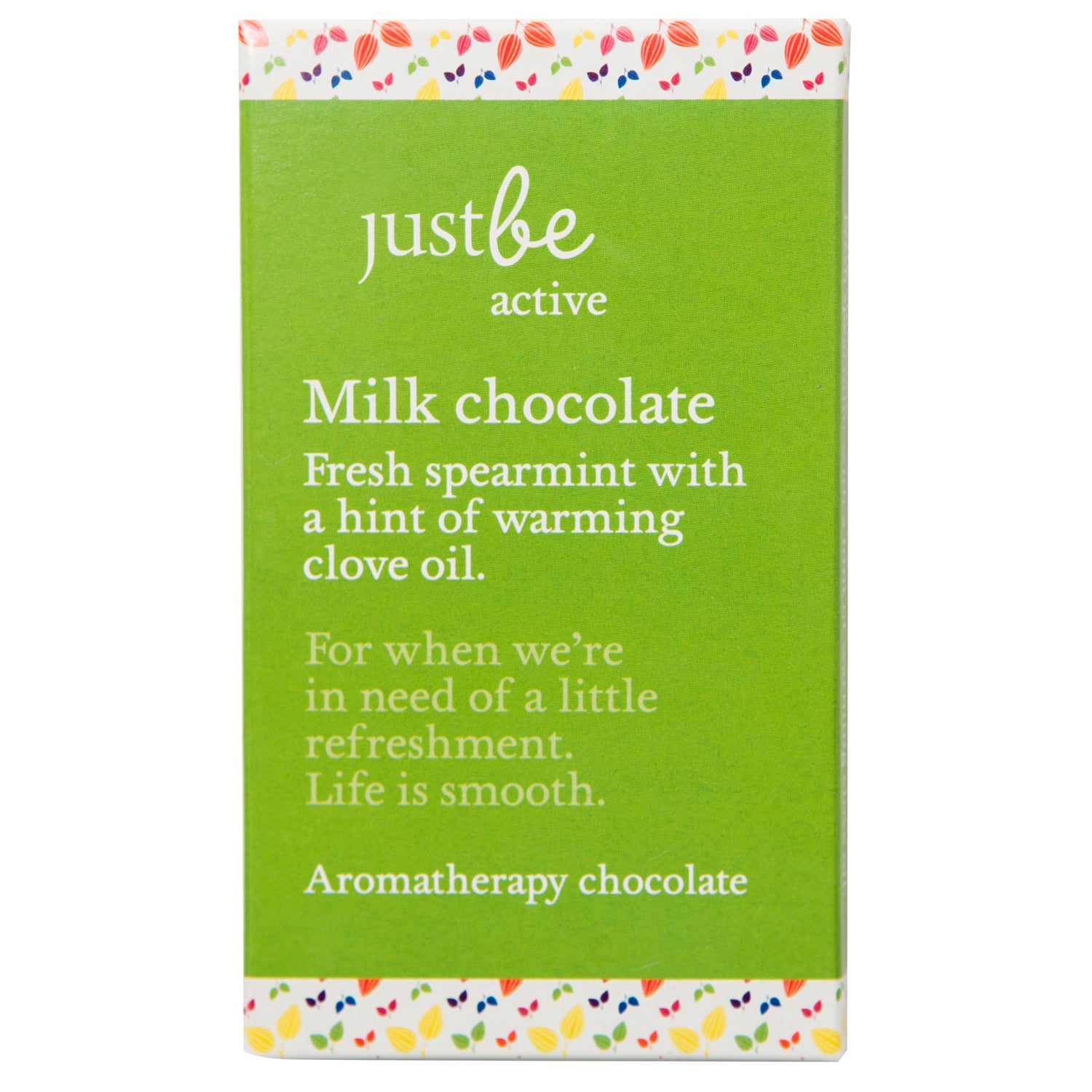 Active Aromatherpy Milk Chocolate Bar-JustBe Botanicals-JustBe Botanicals