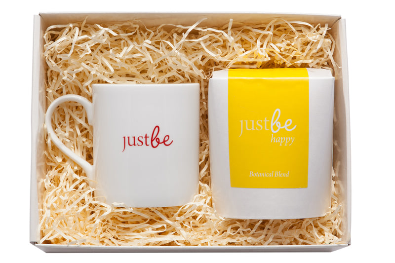 Happy Tea & Bone China Mug-JustBe Botanicals-JustBe Botanicals